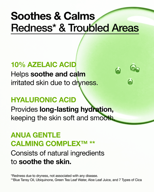 Anua Azelaic Acid 10 Hyaluron Redness Soothing Serum - 30ml