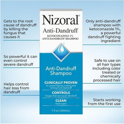 Nizoral® Anti-Dandruff Shampoo - Ketoconazole 1%