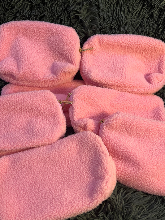 Sephora Makeup Skincare Travel Bag Zipper Sherpa Case