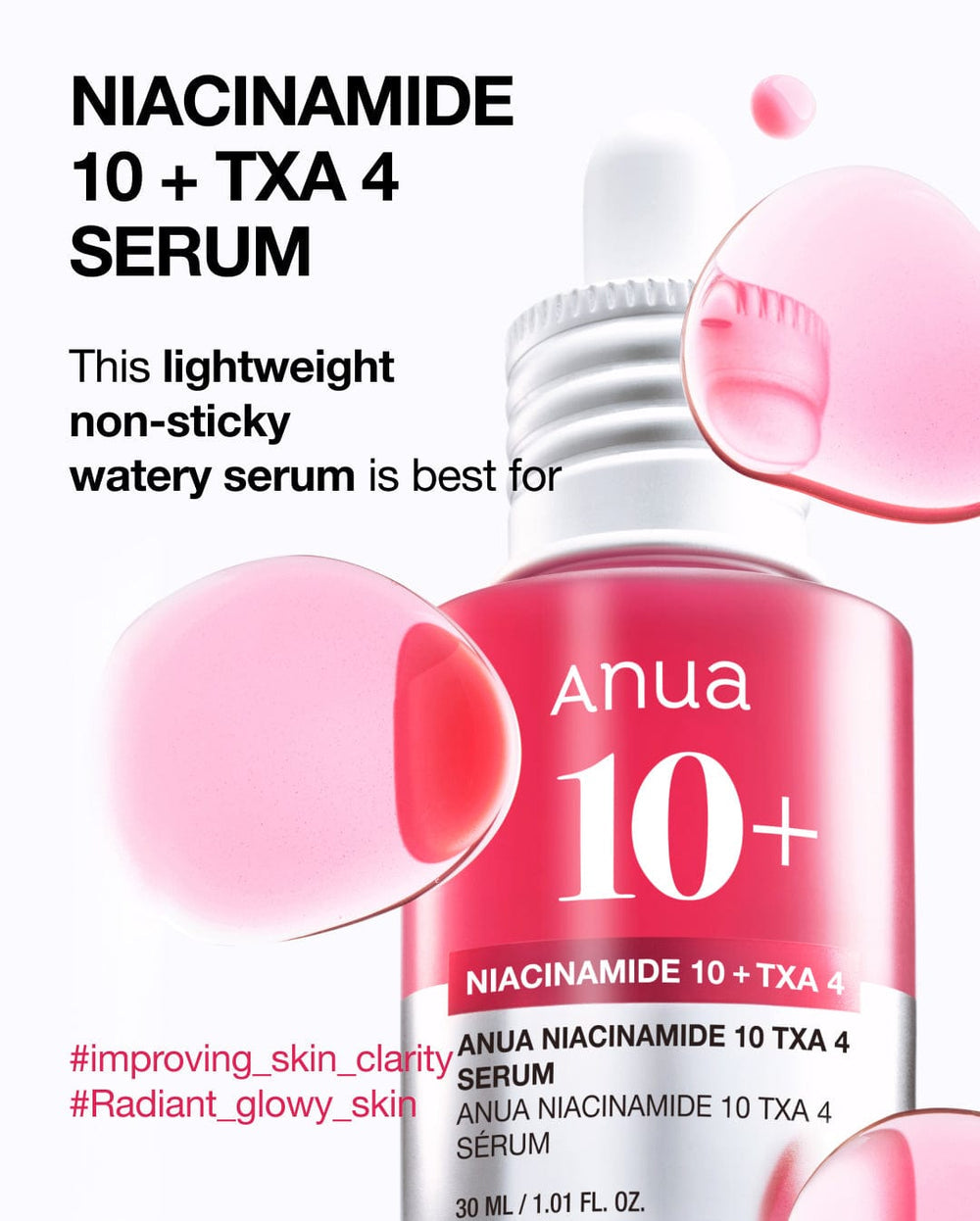 Anua Niacinamide 10% + TXA 4% Dark Spot Corrector Serum(New Packaging)