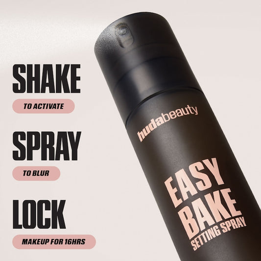 HUDA BEAUTY Easy Bake Blurring Setting Spray with 16-Hour Wear