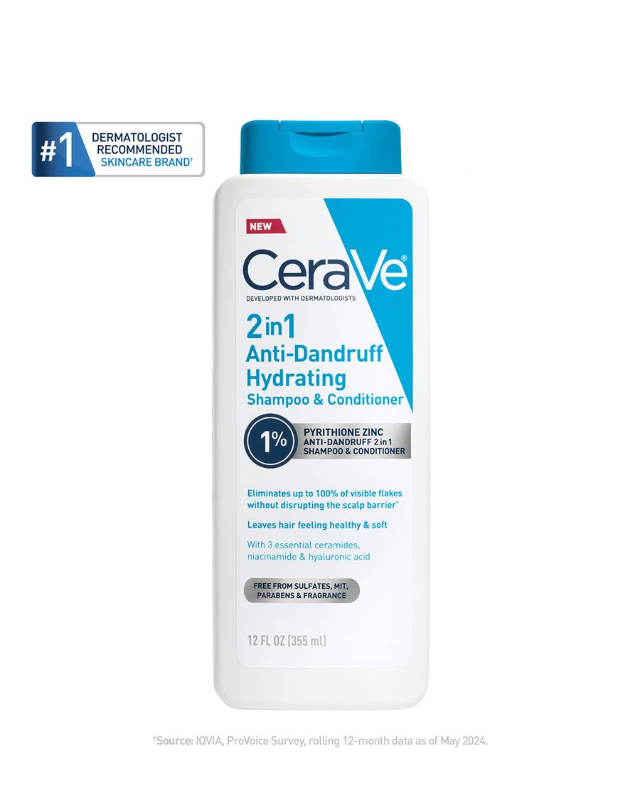 CeraVe Anti-Dandruff Hydrating 2-in-1 Shampoo and Conditioner 355ml