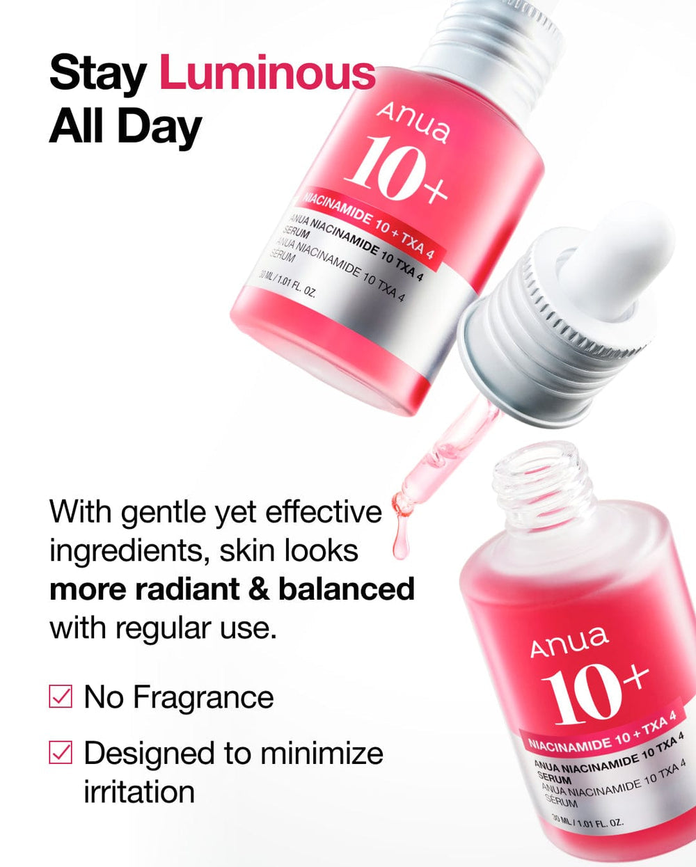 Anua Niacinamide 10% + TXA 4% Dark Spot Corrector Serum(New Packaging)