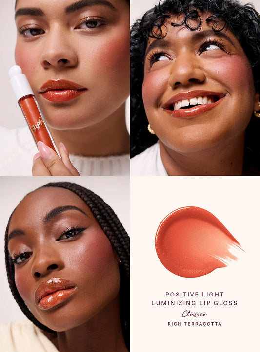 Rare Beauty Positive Light Luminizing Lip Gloss in Clásico