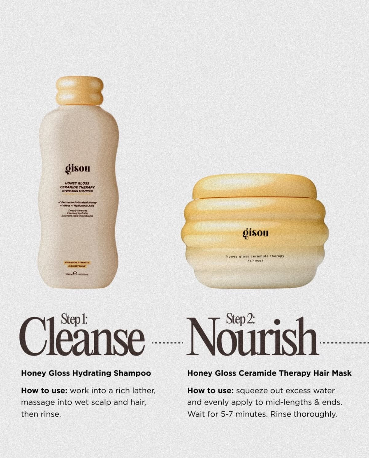 Gisou Mini Honey Gloss Ceramide Therapy Hydrating Shampoo 75ml