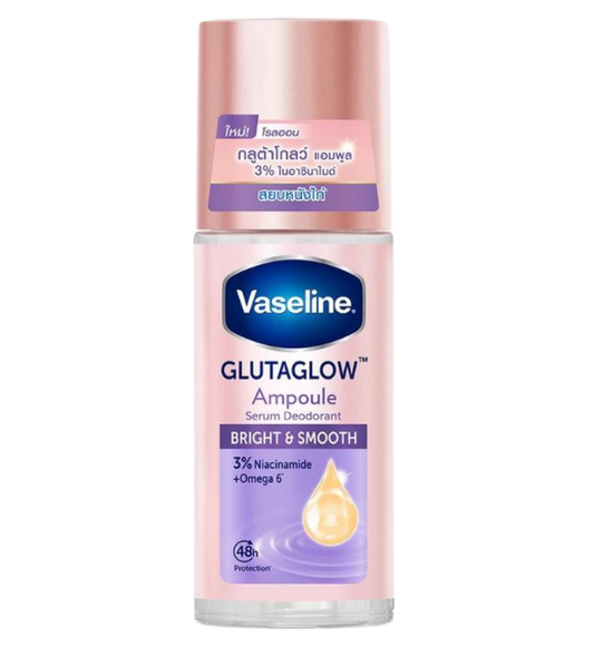 Vaseline Glutaglow Ampoule 3% Niacinamide Serum Roll-On Deodorant Bright & Smooth