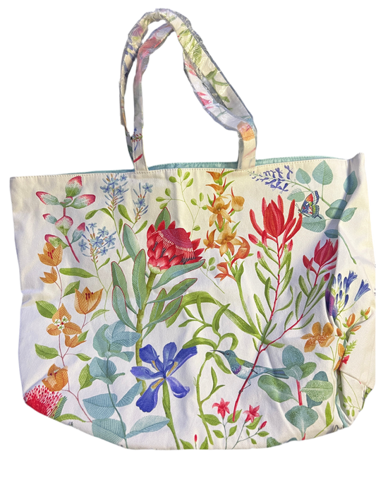Estée Lauder floral tote bag