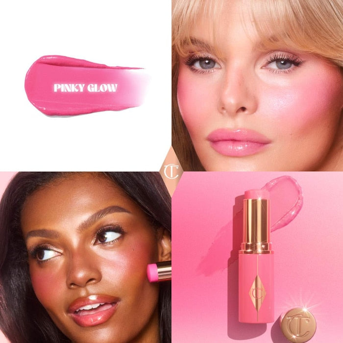 Charlotte Tilbury
Unreal Lip + Cheek Glow Blush Stick with Hyaluronic Acid
