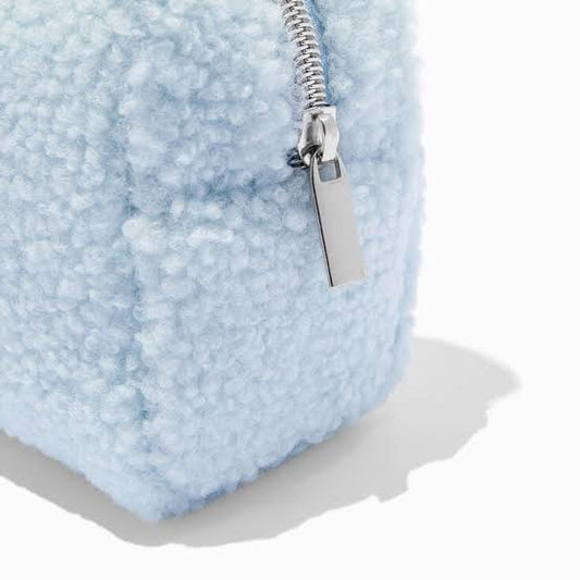 Ulta Beauty Blue Bear Sherpa Makeup Bag