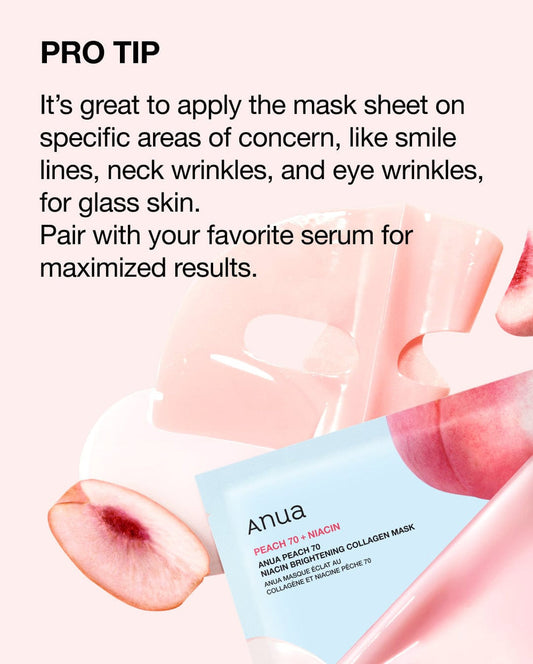 Anua Peach 70 Niacin Brightening Collagen Mask
