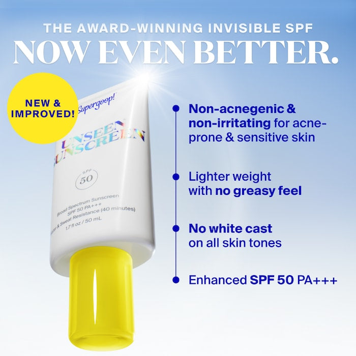 Supergoop!
Unseen Sunscreen Invisible Broad Spectrum SPF 50 PA +++ 20ml