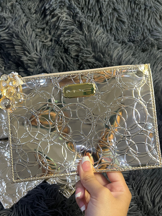 M·A·C Gold Makeup Pouch