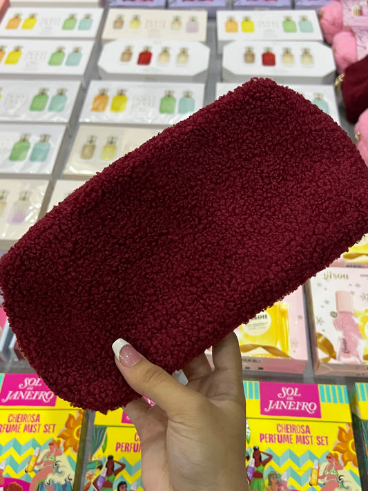 Sephora Makeup Skincare Travel Bag Zipper Sherpa Case