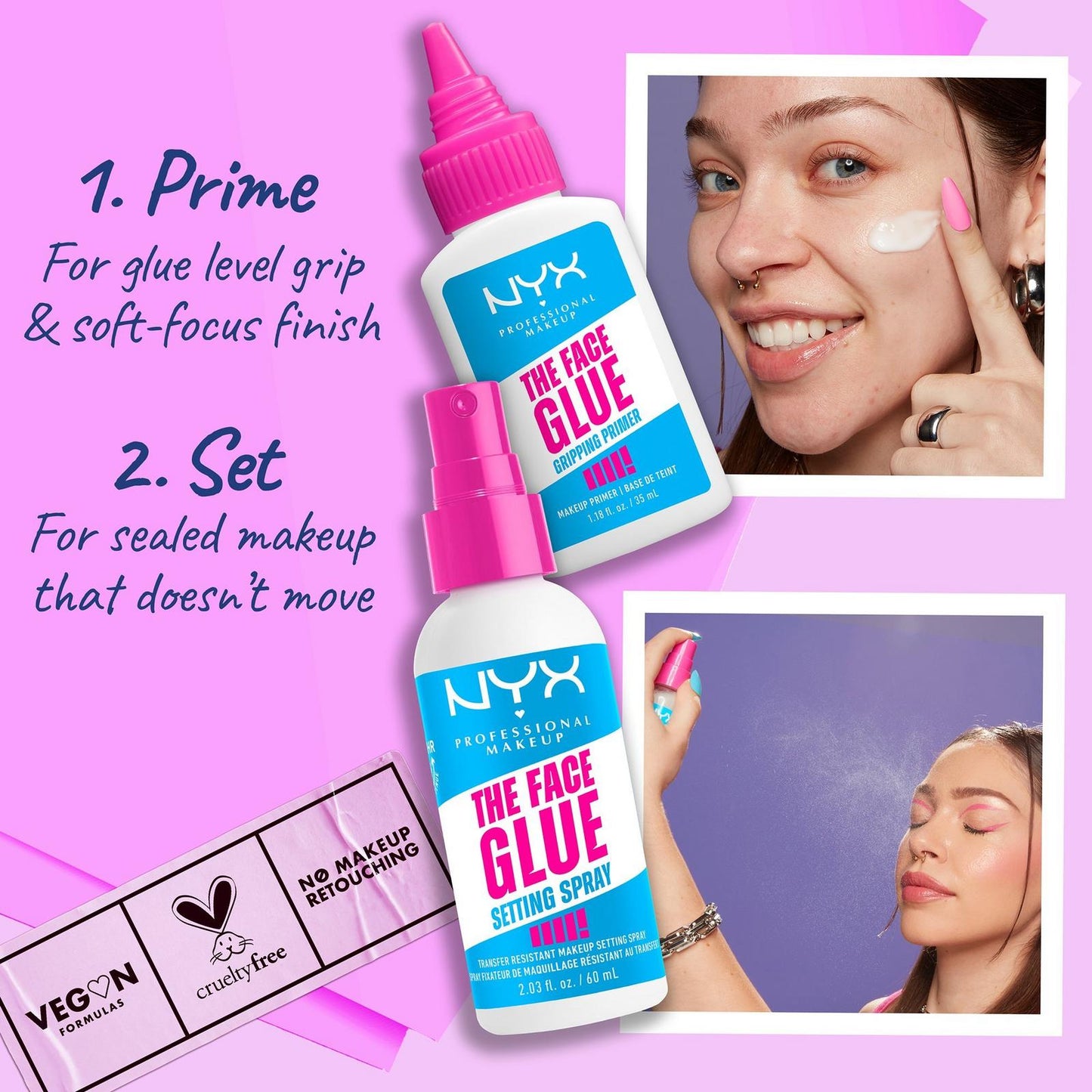 NYX Professional Makeup
The Face Glue Gripping Primer