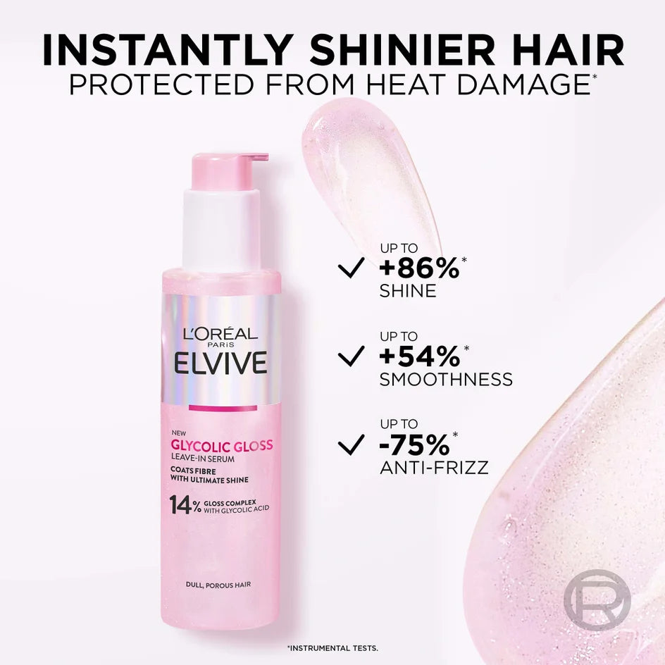 Loreal Paris Elvive Glycolic Gloss Sulphate Free Shampoo for Dull Hair 200ml