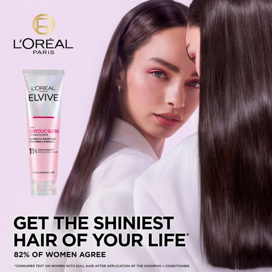 Loreal Paris Elvive Glycolic Gloss Conditioner for Dull Hair 150ml