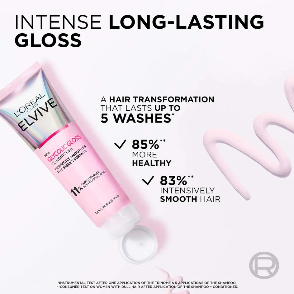 Loreal Paris Elvive Glycolic Gloss Conditioner for Dull Hair 150ml