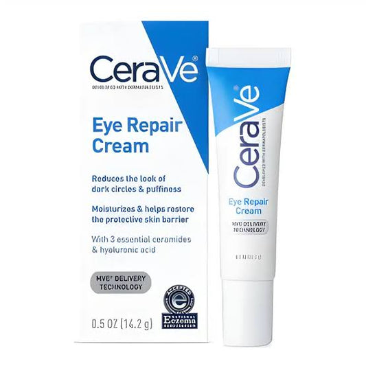 CeraVe Eye Repair Cream with Ceramides & Hyaluronic Acid for Dark Circles & Puffiness 14ml