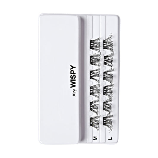 Kiss, Impress Press On Falsies Eyelash Clusters, Airy Wispy – Full Size (12 ct.)