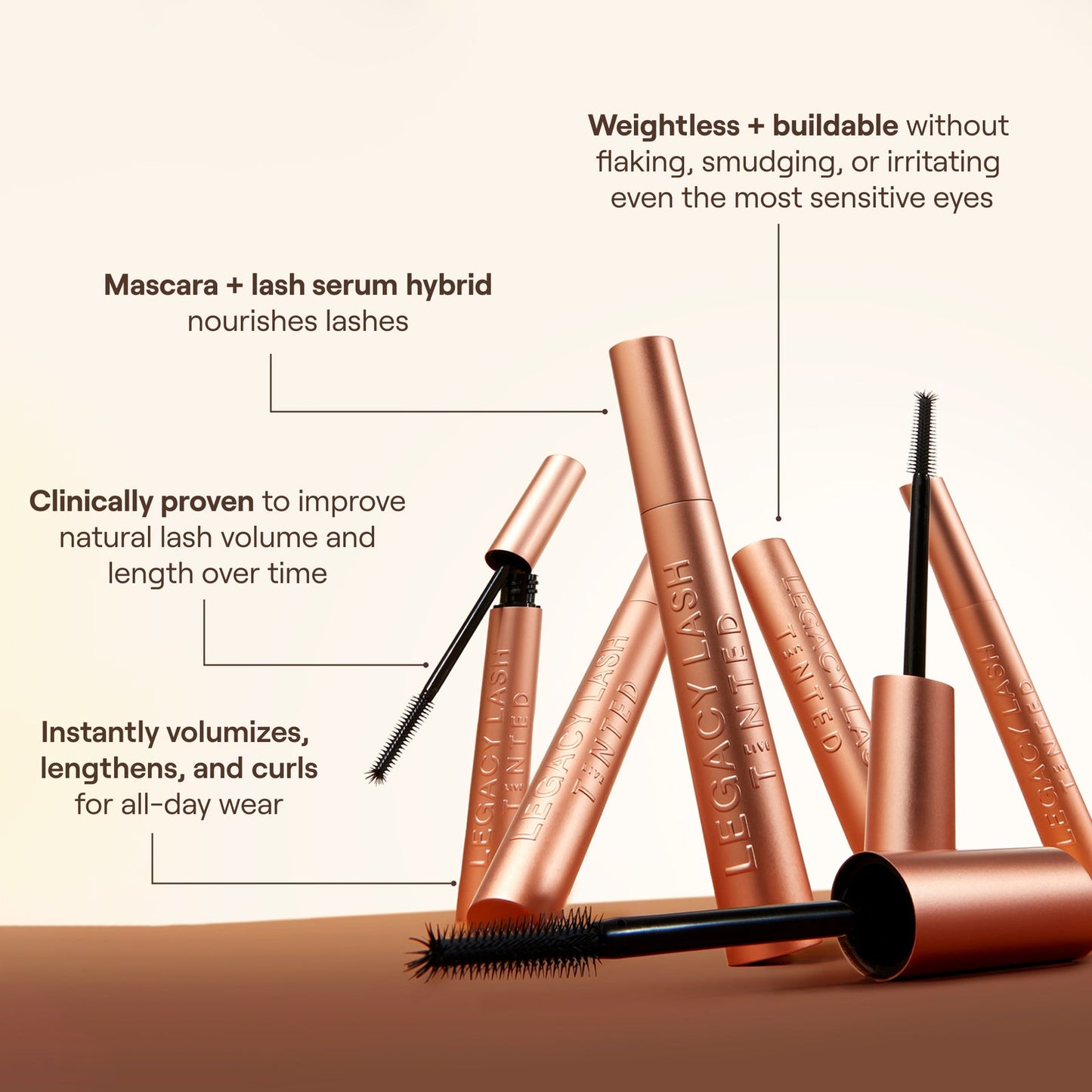 Live Tinted, Legacy Lash Volumizing & Lengthening Mascara 4ml