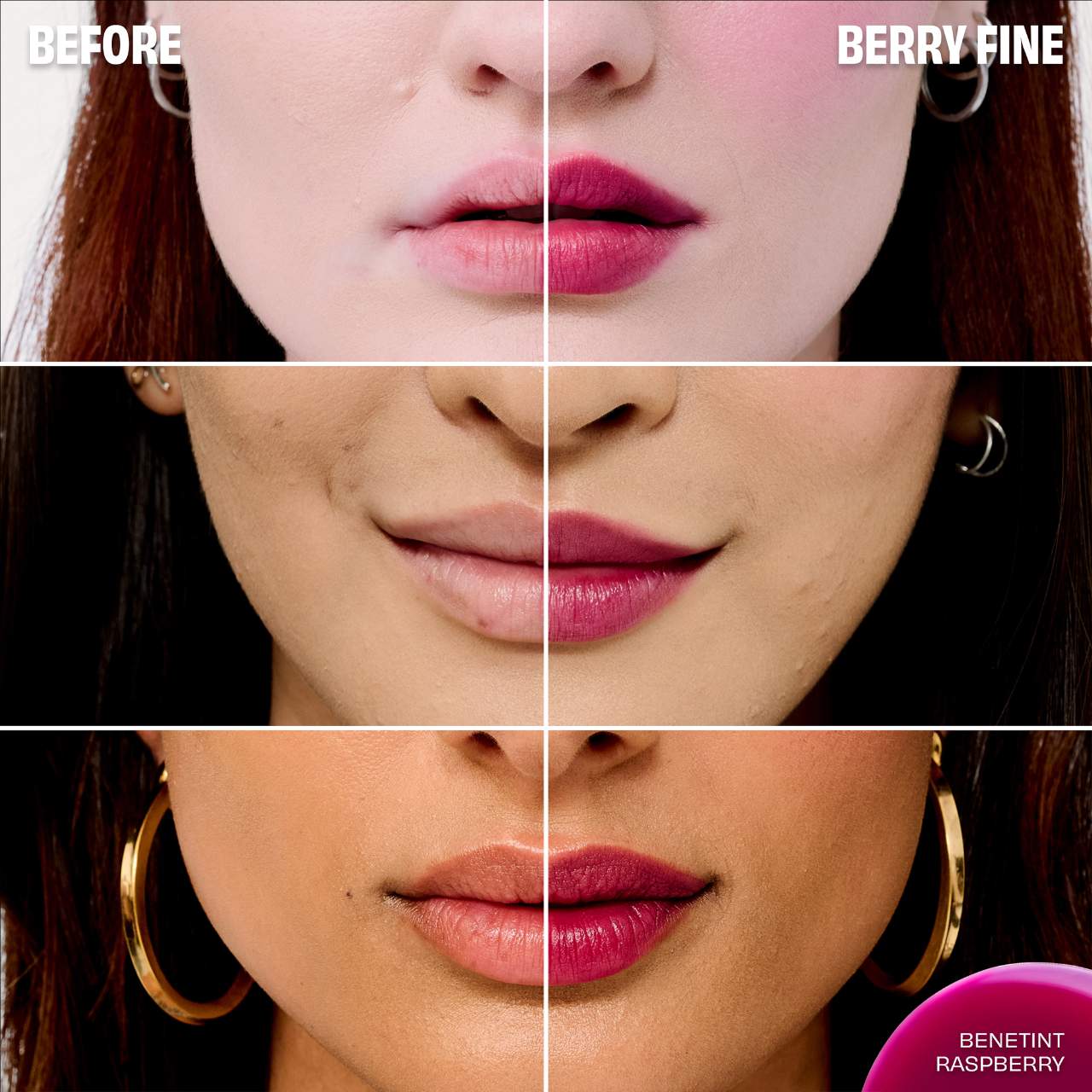 Benefit Raspberry tinted lip & cheek stain 6ml