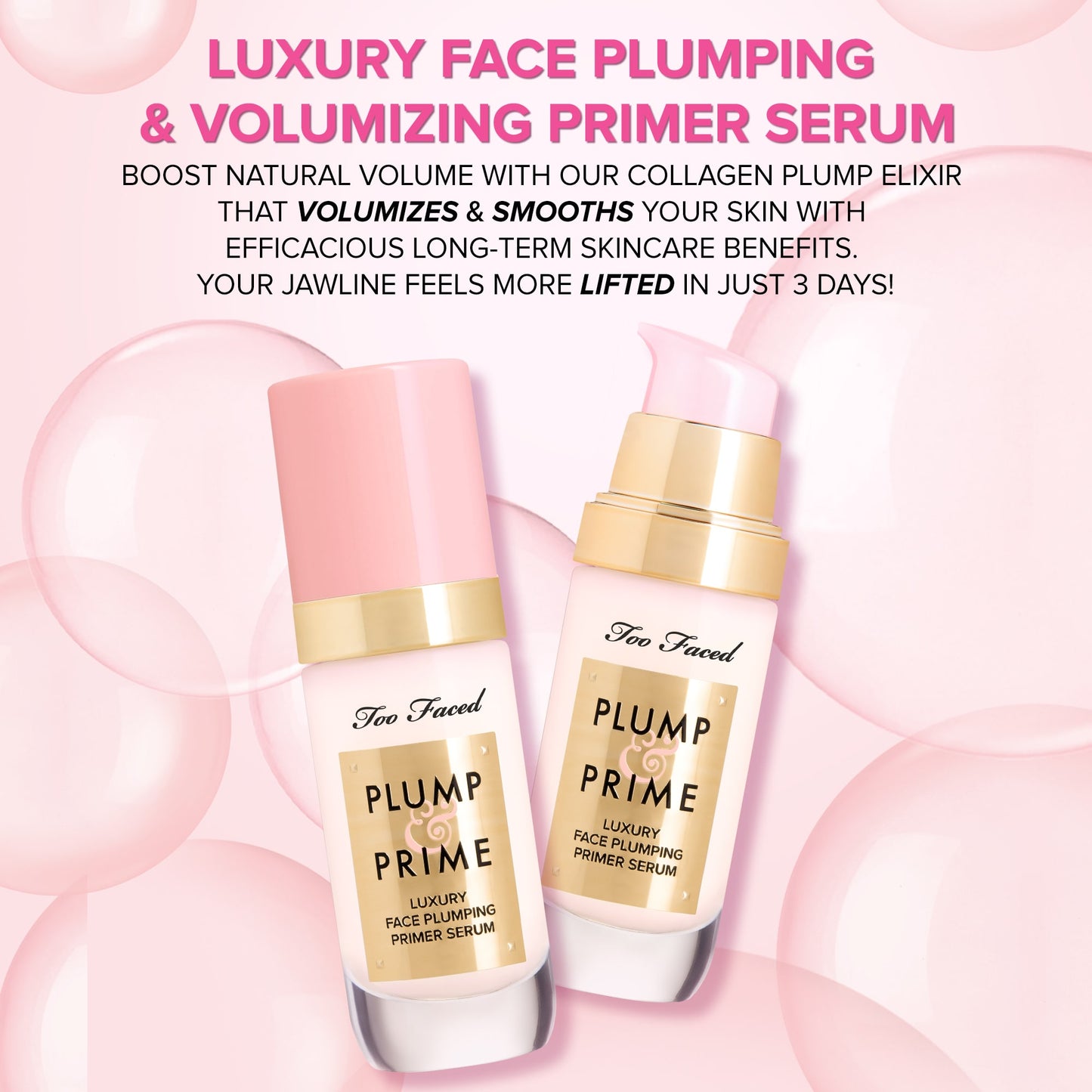 Too Faced Plump & Prime Luxury Face Plumping Serum 7ml