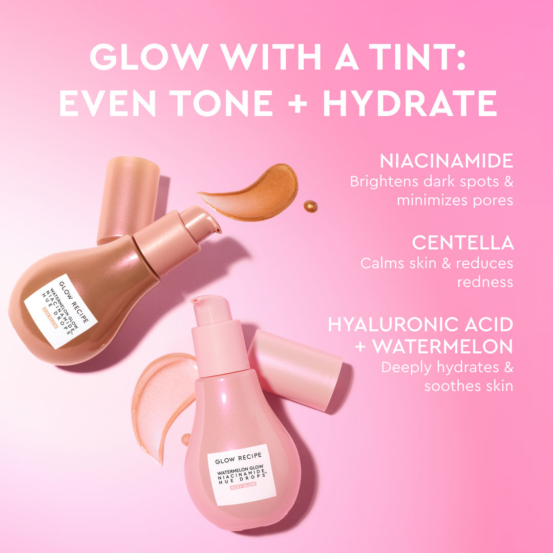 Glow Recipe Watermelon Glow Niacinamide Hue Drops - Rosy Glow 40ml