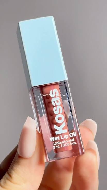Kosas Wet Lip Oil Plumping Peptide Lip Treatment Gloss Unbottoned