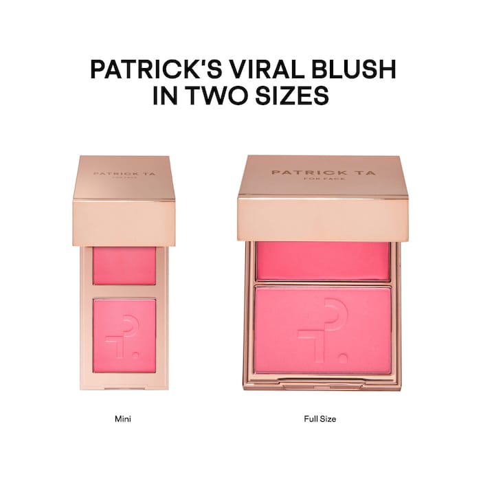 PATRICK TA
Mini Major Headlines Double-Take Crème & Powder Blush Duo