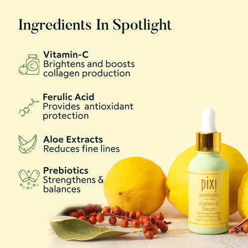 Pixi Brightening Daily Vitamin-C Serum For Radiant Skin 30ml