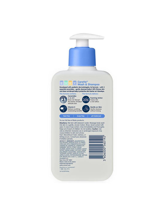 Cera Ve Baby Wash and Shampoo 473 ml