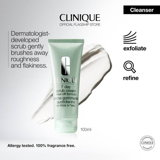Clinique 7-Day Scrub Cream Rinse Off Mini 30ml