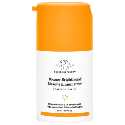 Drunk Elephant 
Bouncy Brightfacial Brightening Mask with 10% Azelaic Acid + 1% Salicylic Acid 50ml