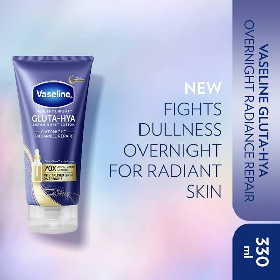 Vaseline® Gluta-Hya Serum Burst Lotion Overnight Radiance Repair 300ml