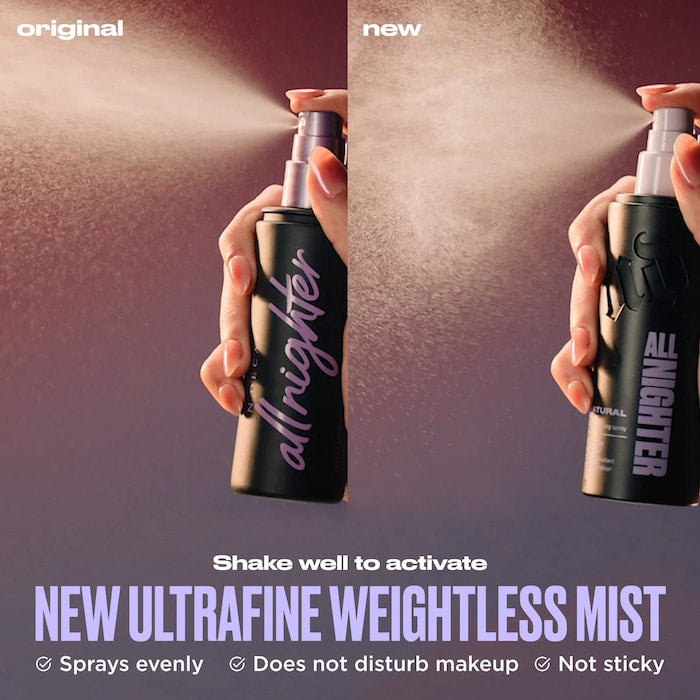 Urban Decay 
All Nighter Waterproof Natural Finish Setting Spray with 24HR Wear 118ml