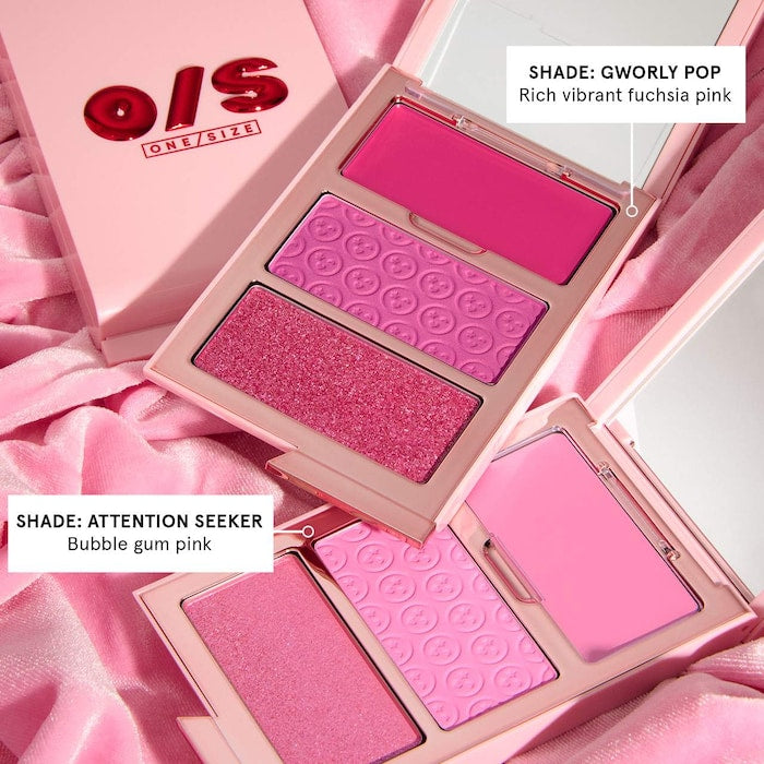 ONE/SIZE by Patrick Starrr 
Cheek Clapper 3D Blush Trio Palette