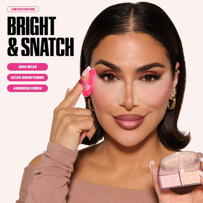 HUDA BEAUTY Easy Bake Loose Powder Brightening + Correcting Duo Full Size