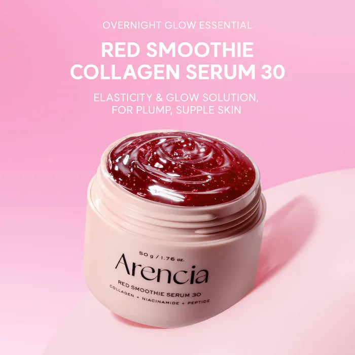 Arencia 
Red Smoothie Pore-Tightening Serum 31 with Red Collagen, Niacinamide, and Peptides 120g