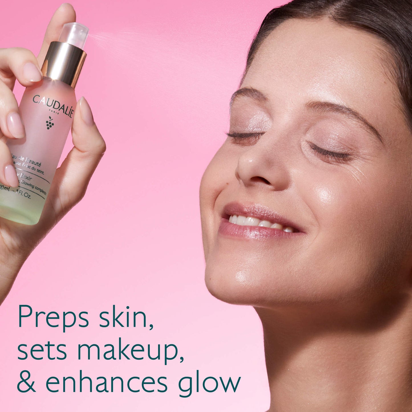 Caudalie 
Mini Beauty Elixir Prep, Set, Glow Face Mist 30ml