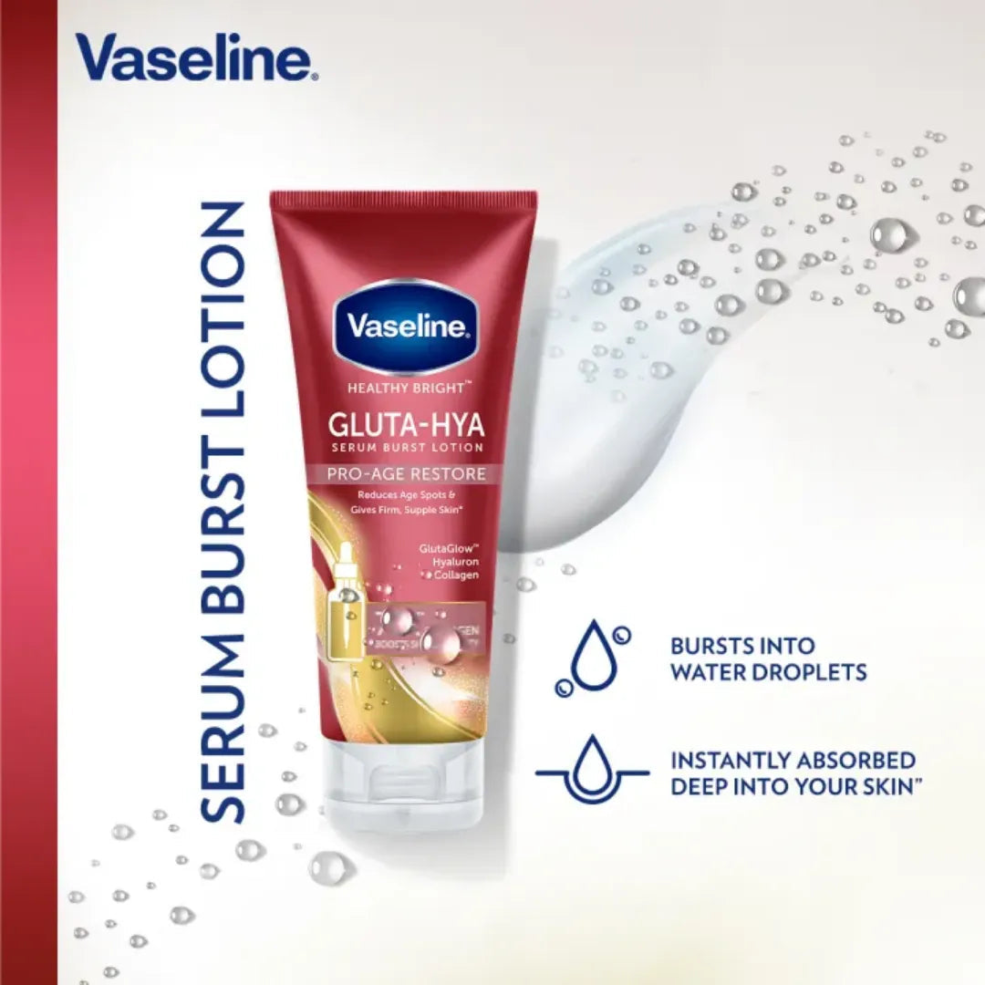 Vaseline® Gluta-Hya Serum Burst Lotion Pro-Age Restore 290ml
