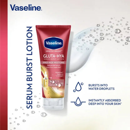 Vaseline® Gluta-Hya Serum Burst Lotion Pro-Age Restore 290ml