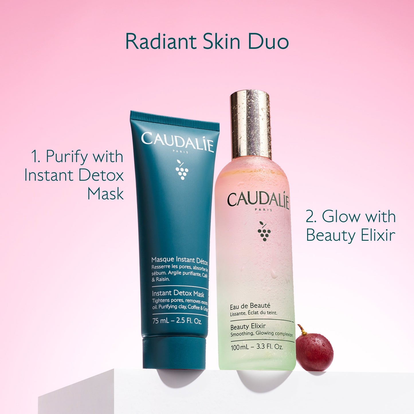 Caudalie 
Mini Beauty Elixir Prep, Set, Glow Face Mist 30ml