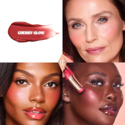Charlotte Tilbury 
Unreal Lip + Cheek Glow Blush Stick with Hyaluronic Acid