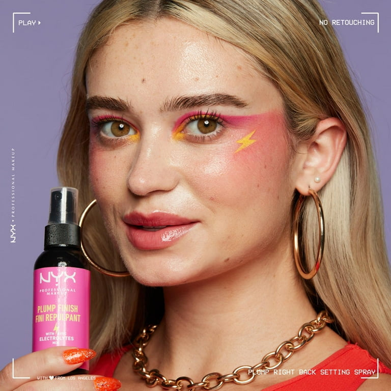 NYX Professional Makeup Plumping Setting Spray, Infused with Electrolytes 60ml