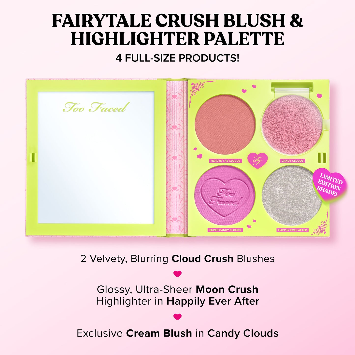 Too Faced Fairytale Crush Blush & Highlighter Palette