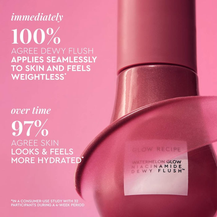 Glow Recipe 
Watermelon Glow Niacinamide Dewy Flush - Brightening Serum Blush