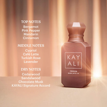 KAYALI 
Mini FREEDOM MUSK LATTE | 41 Eau de Parfum Travel Spray
