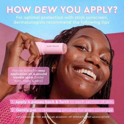Glow Recipe 
Watermelon Glow Niacinamide Dew Balm Face Sunscreen Stick- SPF 45