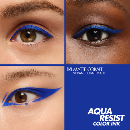 MAKE UP FOR EVER 
Aqua Resist Color Ink 24HR Waterproof Liquid Eyeliner