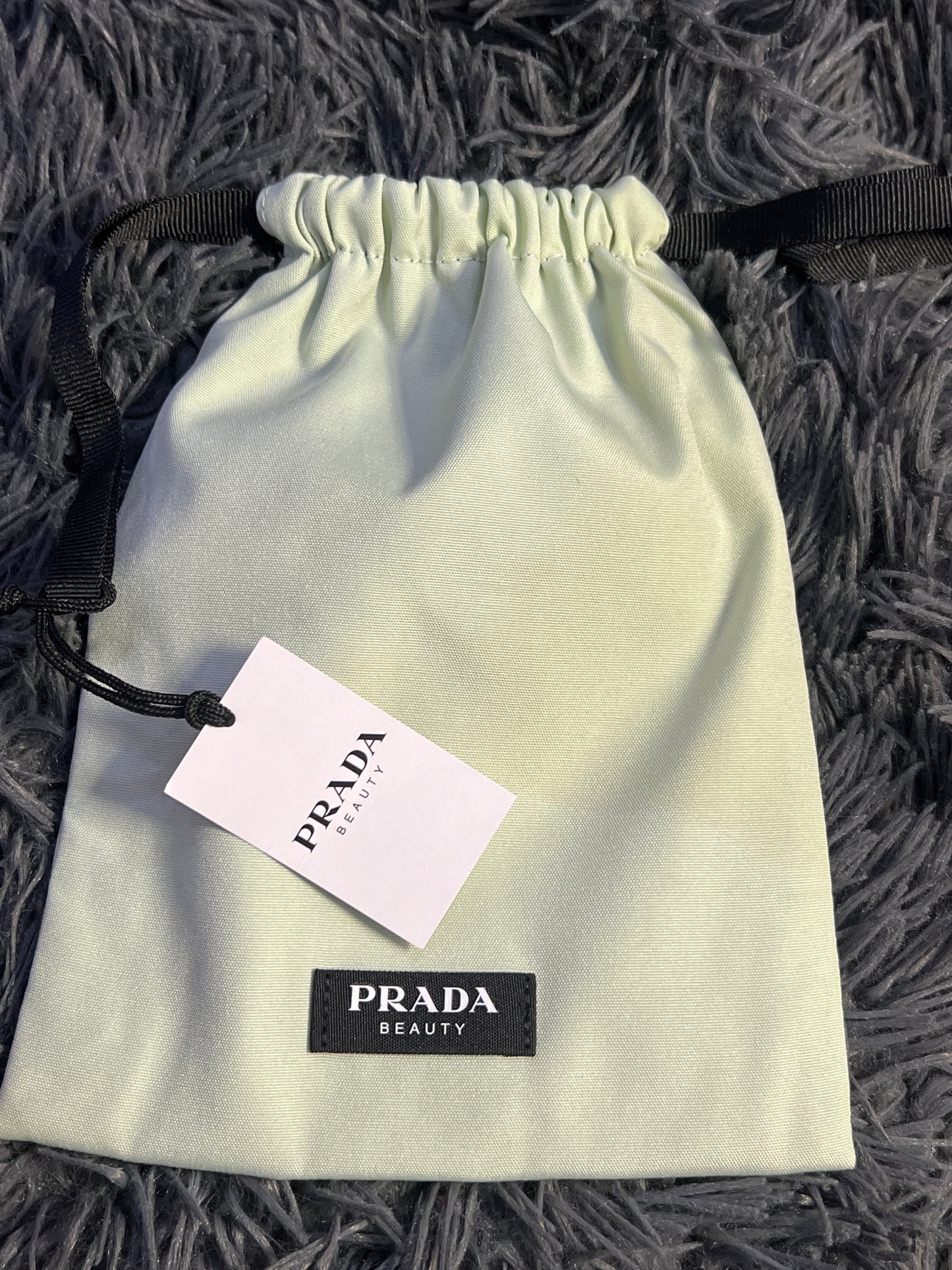 PRADA Beauty Mint Green Dust Bag